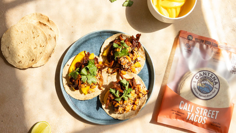 Cantina Smoky Pulled Mushroom Tacos